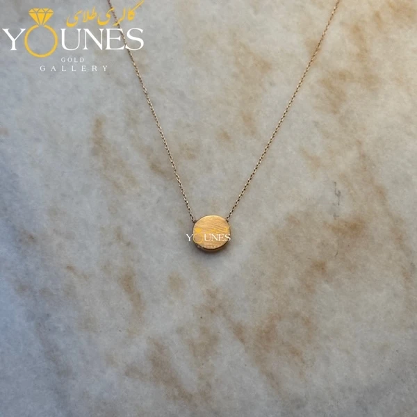 گردنبند طلا دایره توپر